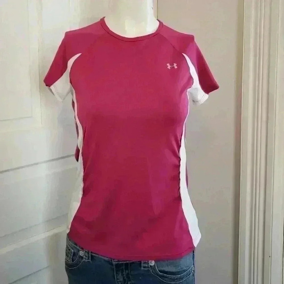 Under Armour pink, white and gray shirt size small - Picture 1 of 6